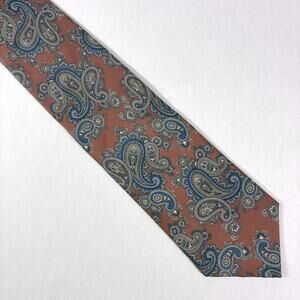 Vintage Necktie Silk From Italy Multicolor Dusty Rose